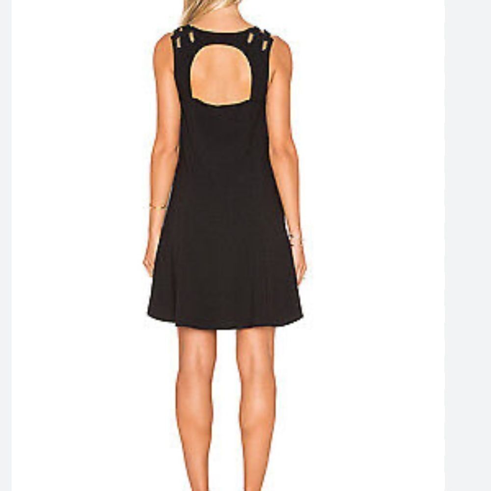 FREE PEOPLE Baby Love Sleeveless Open Back Dress Black Size Small - Picture 5 of 10